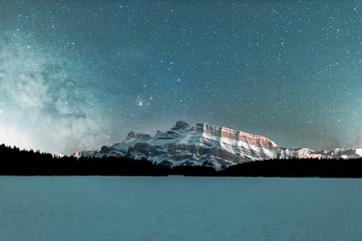 星夜雪山